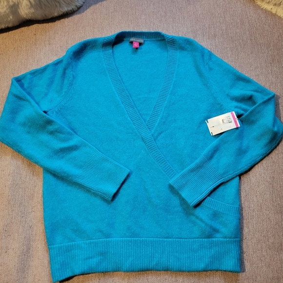 Vince Camuto Surplus Neck Wrap Sweater SZ Sm - Picture 2 of 5